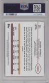 Jayden Daniels from the 2024 Topps Chrome set graded by PSA and given an overall grade of 10.