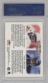 Giovanni Carmazzi/Tom Brady from the 2000 Skybox Dominion set graded by PSA and given an overall grade of 9.