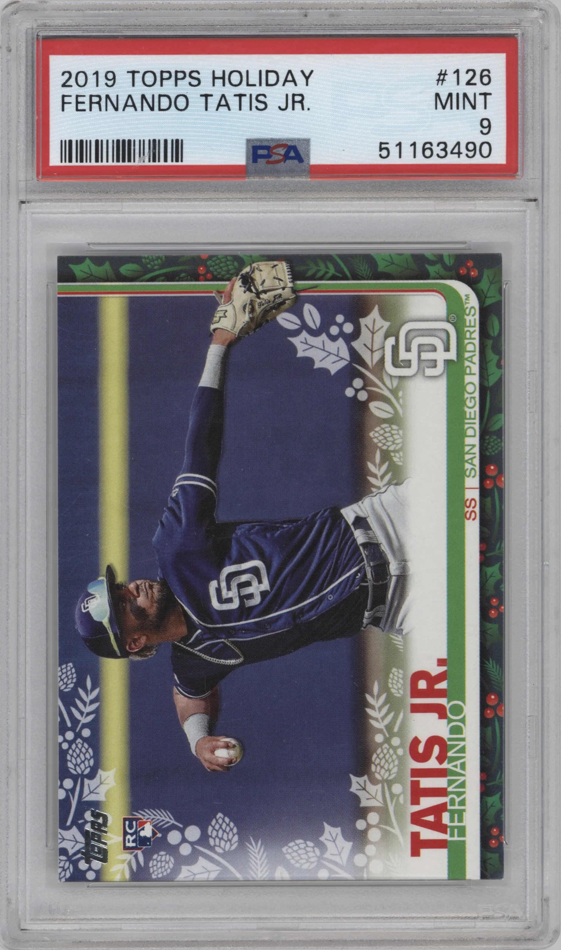 2019 Topps Holiday Fernando Tatis Jr. #HW126 PSA 9