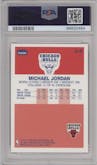 Michael Jordan from the 1996-97 Fleer Ultra set graded by PSA and given an overall grade of 9.