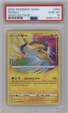 Raikou from the 2020 Pokemon SWSH set graded by PSA and given an overall grade of 10.
