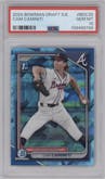 Cam Caminiti from the 2024 Bowman Draft Sapphire Edition set graded by PSA and given an overall grade of 10.