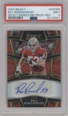 Bill Romanowski from the 2022 Panini Select set featuring a Red parallel graded by PSA and given an overall grade of 9.