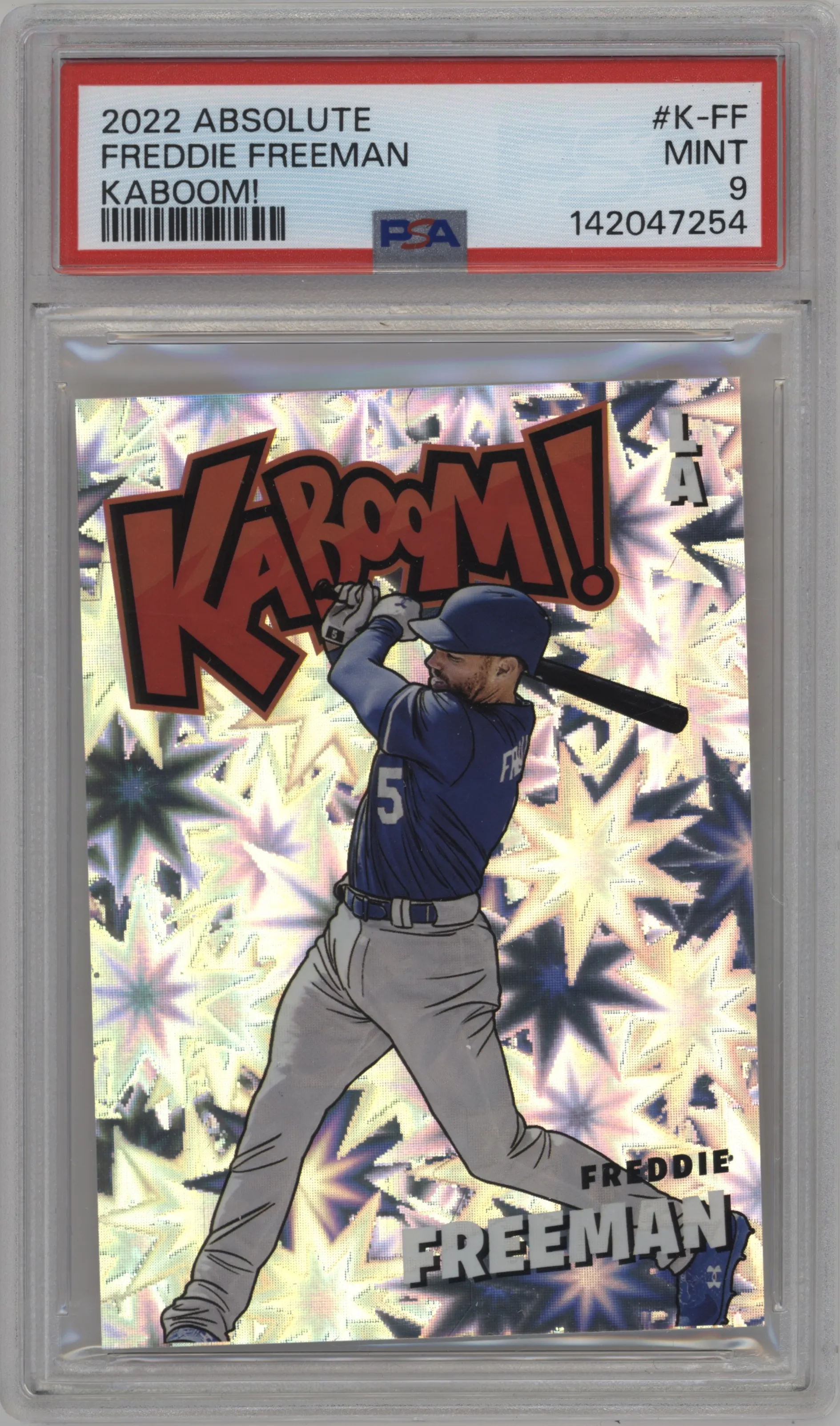 2022 Panini Absolute Kaboom! Freddie Freeman #K-FF PSA 9