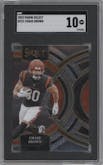 Chase Brown from the 2023 Panini Select set graded by SGC and given an overall grade of 10.