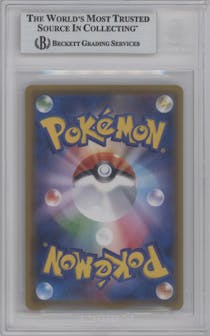 Luigi Pikachu from the 2013 Pokemon XY JPN set featuring a Luigi Pikachu Boxset parallel graded by Beckett and given an overall grade of 9.