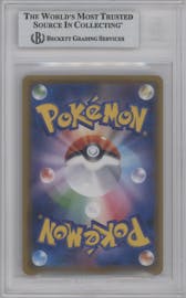 Luigi Pikachu from the 2013 Pokemon XY JPN set featuring a Luigi Pikachu Boxset parallel graded by Beckett and given an overall grade of 9.
