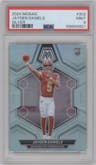 Jayden Daniels from the 2024 Panini Mosaic set featuring a Silver parallel graded by PSA and given an overall grade of 9.