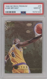 Kobe Bryant  from the 1996-97 Skybox Premium set graded by PSA and given an overall grade of 10.