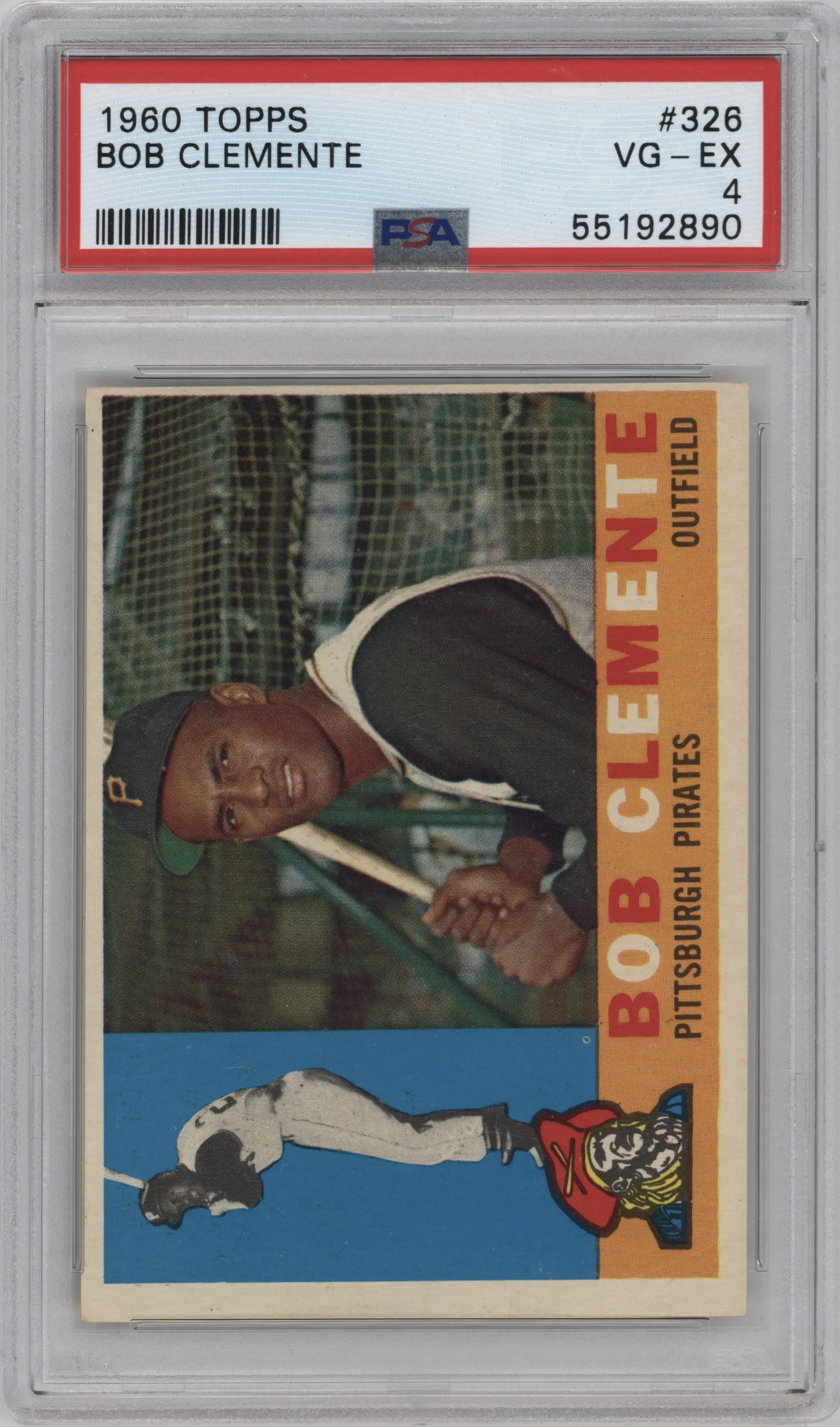 1960 Topps Bob Clemente PSA 4