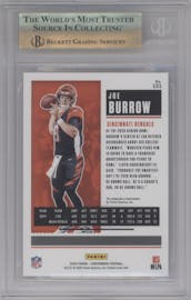 Joe Burrow from the 2020 Panini Contenders set graded by Beckett and given an overall grade of 9.5.