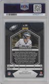 Cooper DeJean from the 2024 Panini Mosaic set featuring a Green Mosaic parallel graded by PSA and given an overall grade of 10.