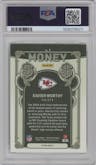 Xavier Worthy from the 2024 Panini Mosaic set graded by PSA and given an overall grade of 9.