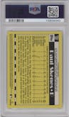 Paul Skenes from the 2025 Topps set graded by PSA and given an overall grade of 10.