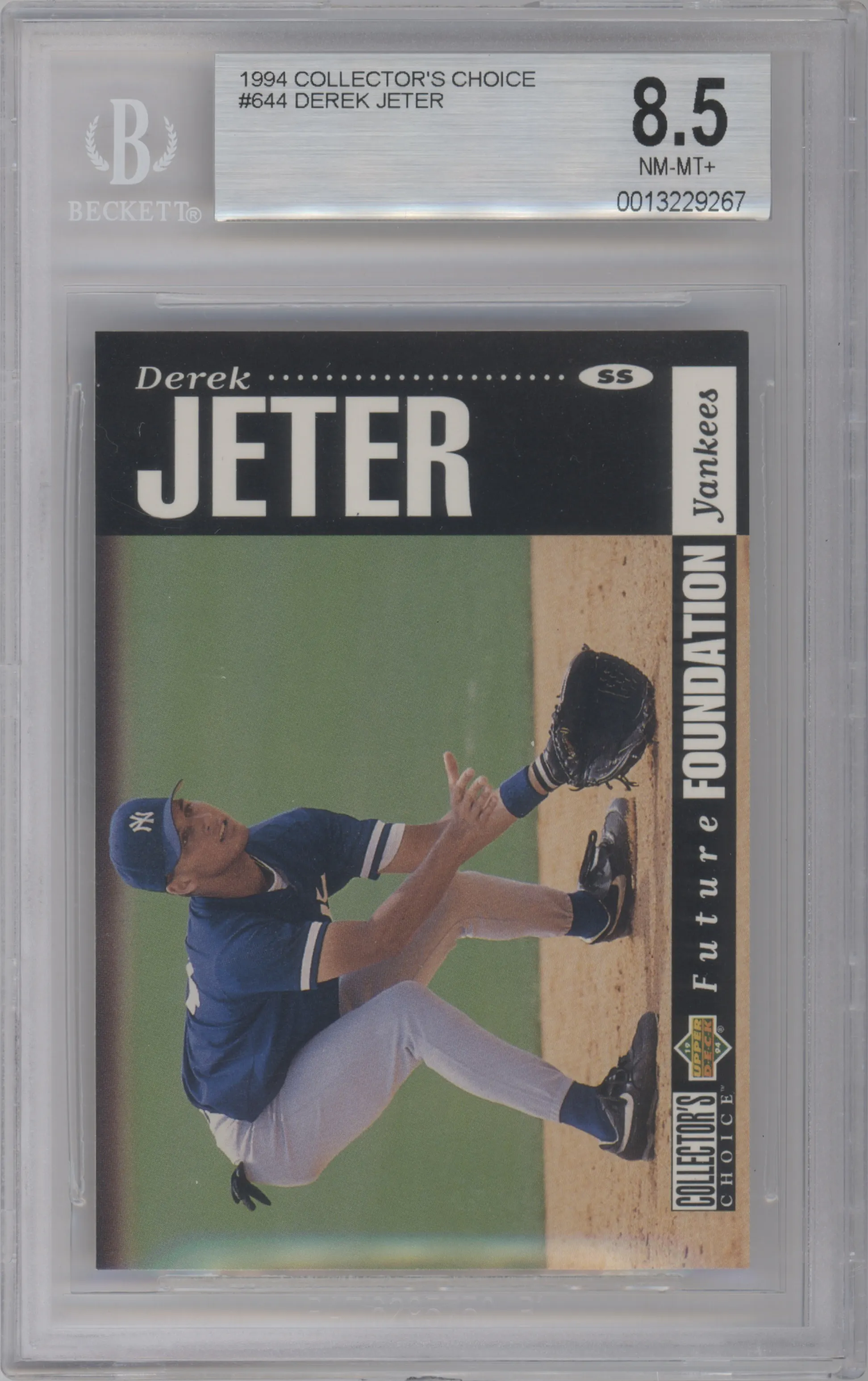 1994 Upper Deck Collector’s Choice Derek Jeter #644 BGS 8.5