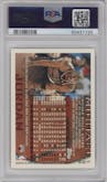Michael Jordan from the 1996-97 Topps set graded by PSA and given an overall grade of 10.