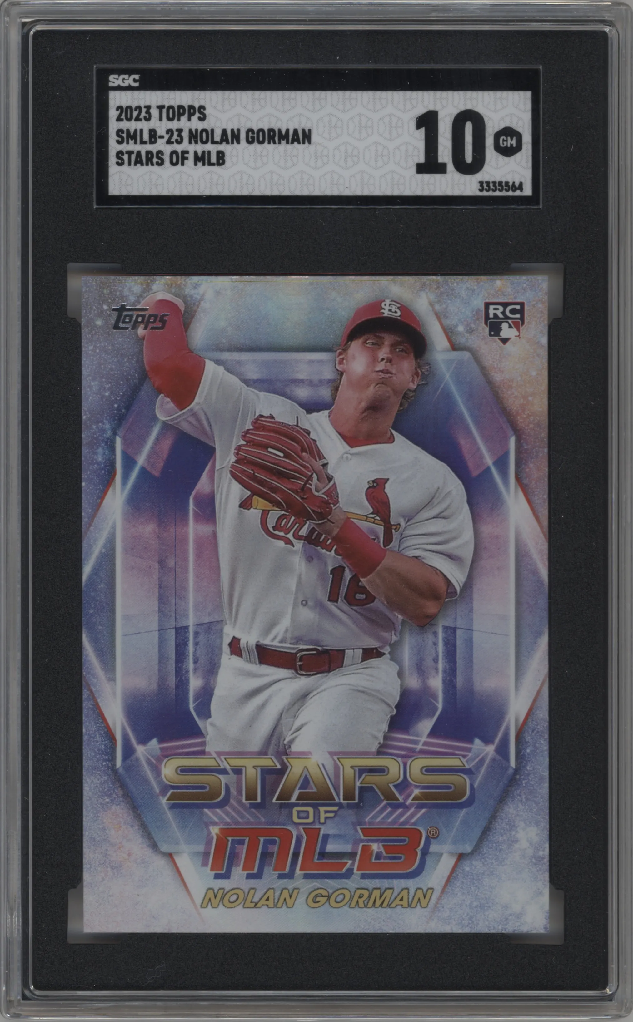 2023 Topps Series 1 Stars of MLB Nolan Gorman SGC 10