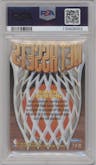 Allen Iverson from the 1996-97 Skybox E-X2000 set graded by PSA and given an overall grade of 7.