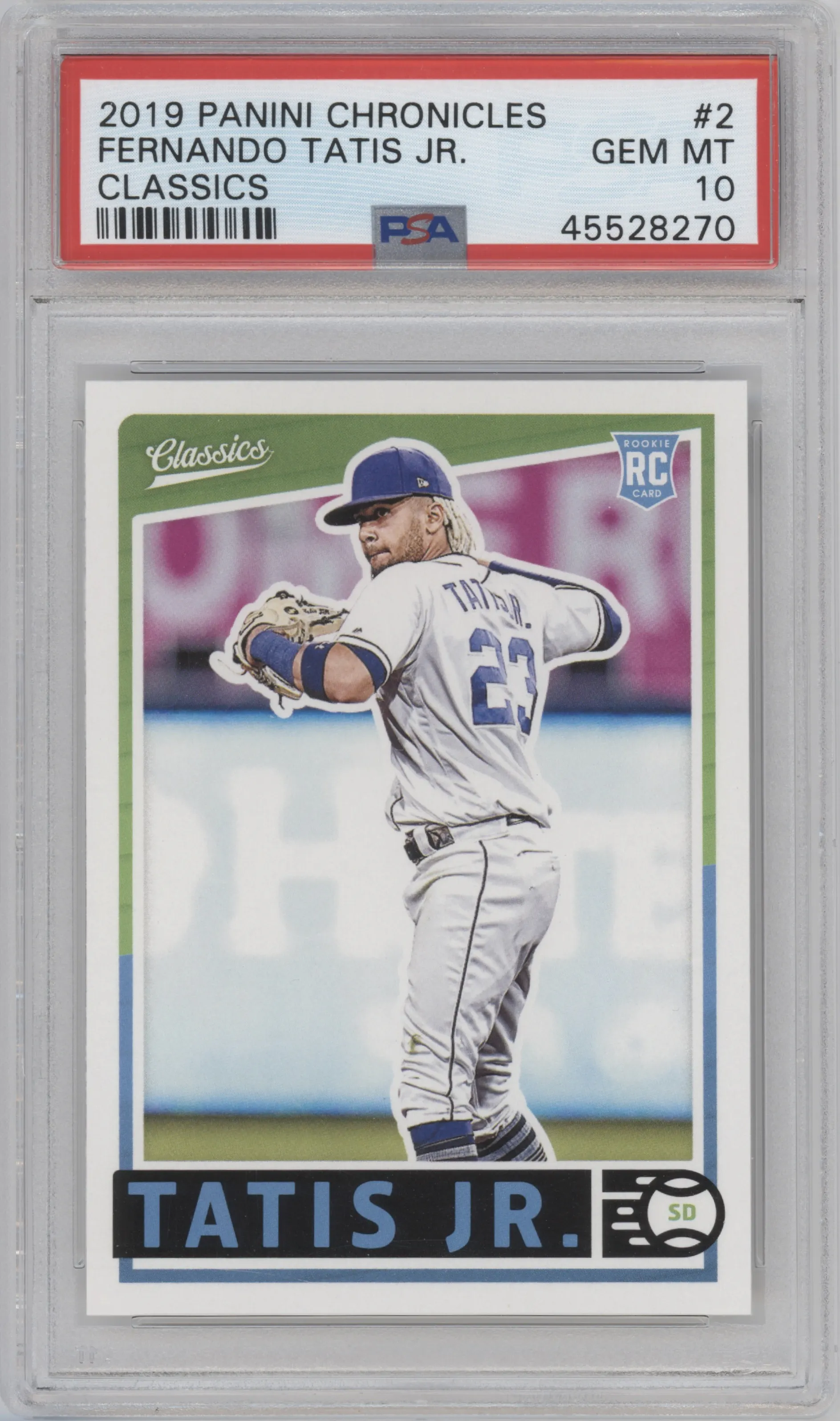 2019 Panini Chronicles Classics Fernando Tatis Jr. #2 PSA 10