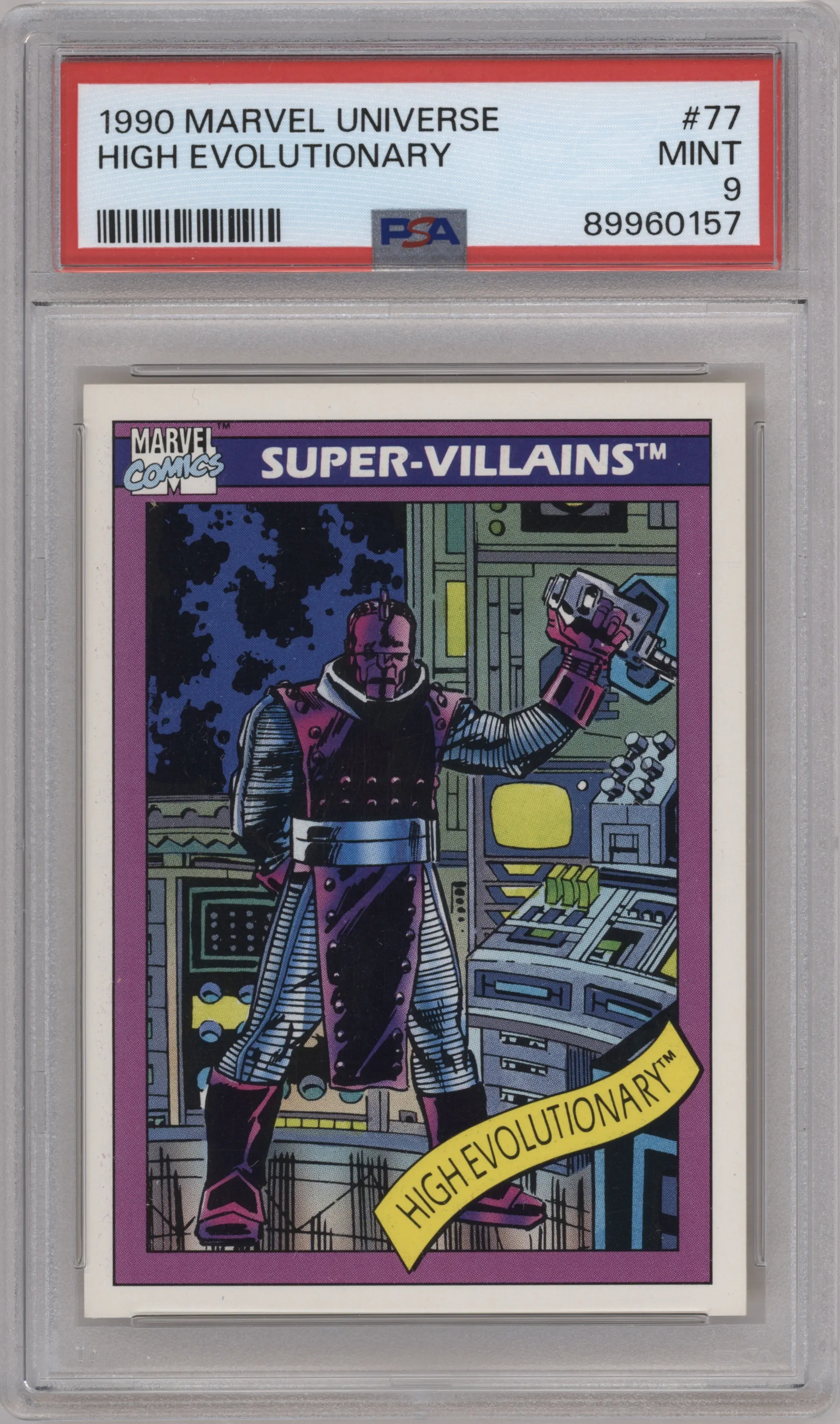 1990 Impel Marvel Universe High Evolutionary #77 PSA 9