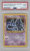 Shining Mewtwo from the 2002 Pokemon Neo Genesis set graded by PSA and given an overall grade of 9.