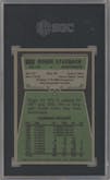 Roger Staubach from the 1975 Topps  set graded by SGC and given an overall grade of 8.