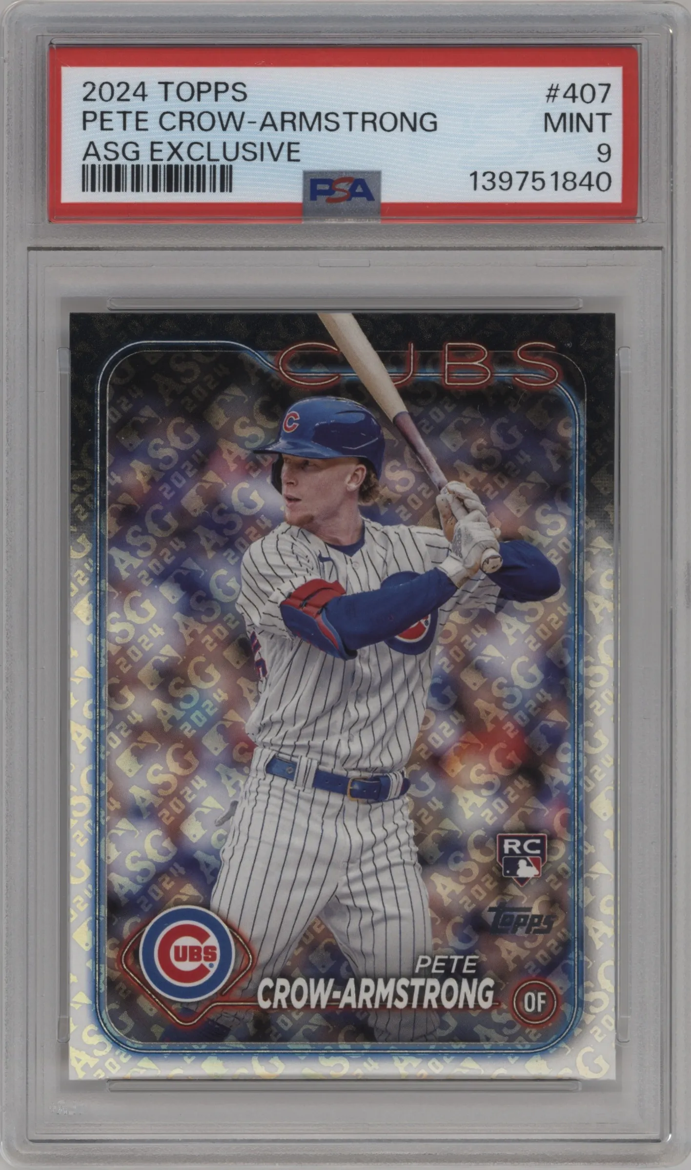 2024 Topps Pete Crow-Armstrong All-Star Game #407 PSA 9