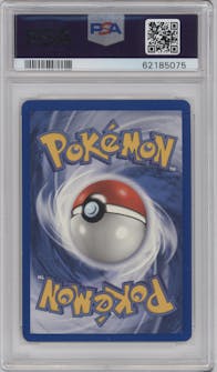 Chikorita from the 2000 Pokemon Neo Genesis set graded by PSA and given an overall grade of 10.