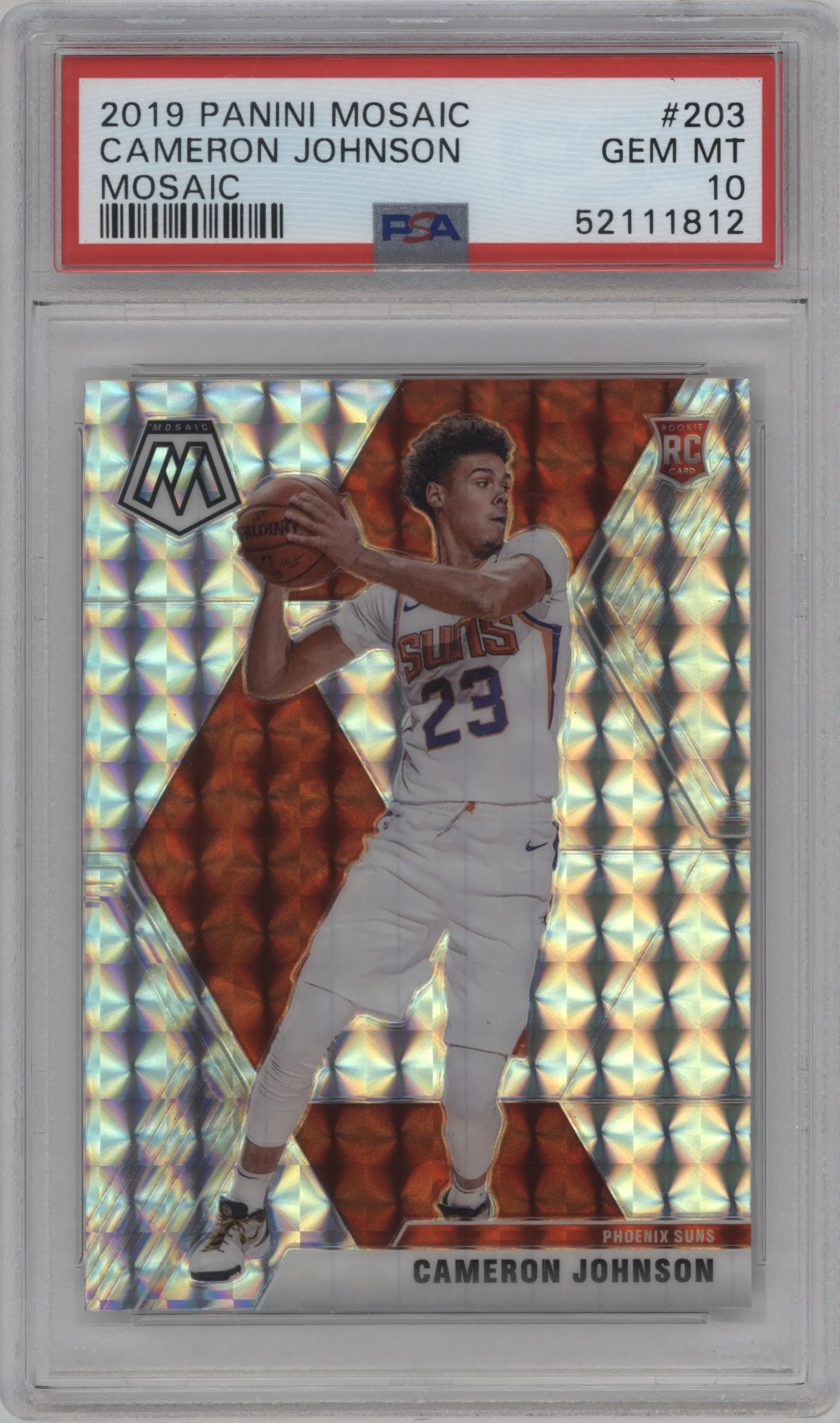 2019 Panini Mosaic Cameron Johnson Mosaic #203 PSA 10