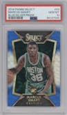 Marcus Smart from the 2014-15 Panini Select set featuring a Blue/Silver Prizm parallel graded by PSA and given an overall grade of 10.