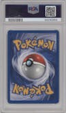 Shining Gyarados from the 2001 Pokemon Neo Genesis set graded by PSA and given an overall grade of 8.