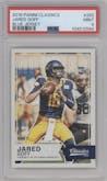 Jared Goff from the 2016 Panini Classics   set graded by PSA and given an overall grade of 9.