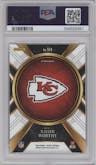 Xavier Worthy from the 2023 Panini Select set graded by PSA and given an overall grade of 8.