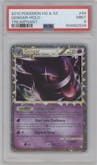 Gengar from the 2010 Pokemon HG & SS set graded by PSA and given an overall grade of 9.