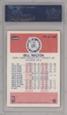 Bill Walton from the 1986-87 Fleer set graded by PSA and given an overall grade of 8.