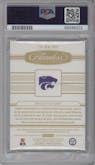 Deuce Vaughn from the 2023 Panini Flawless Collegiate set graded by PSA and given an overall grade of 9.