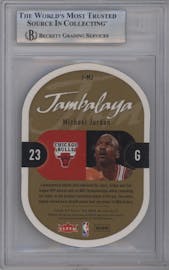 Michael Jordan from the 2006-07 Fleer E-X set graded by Beckett and given an overall grade of 9.