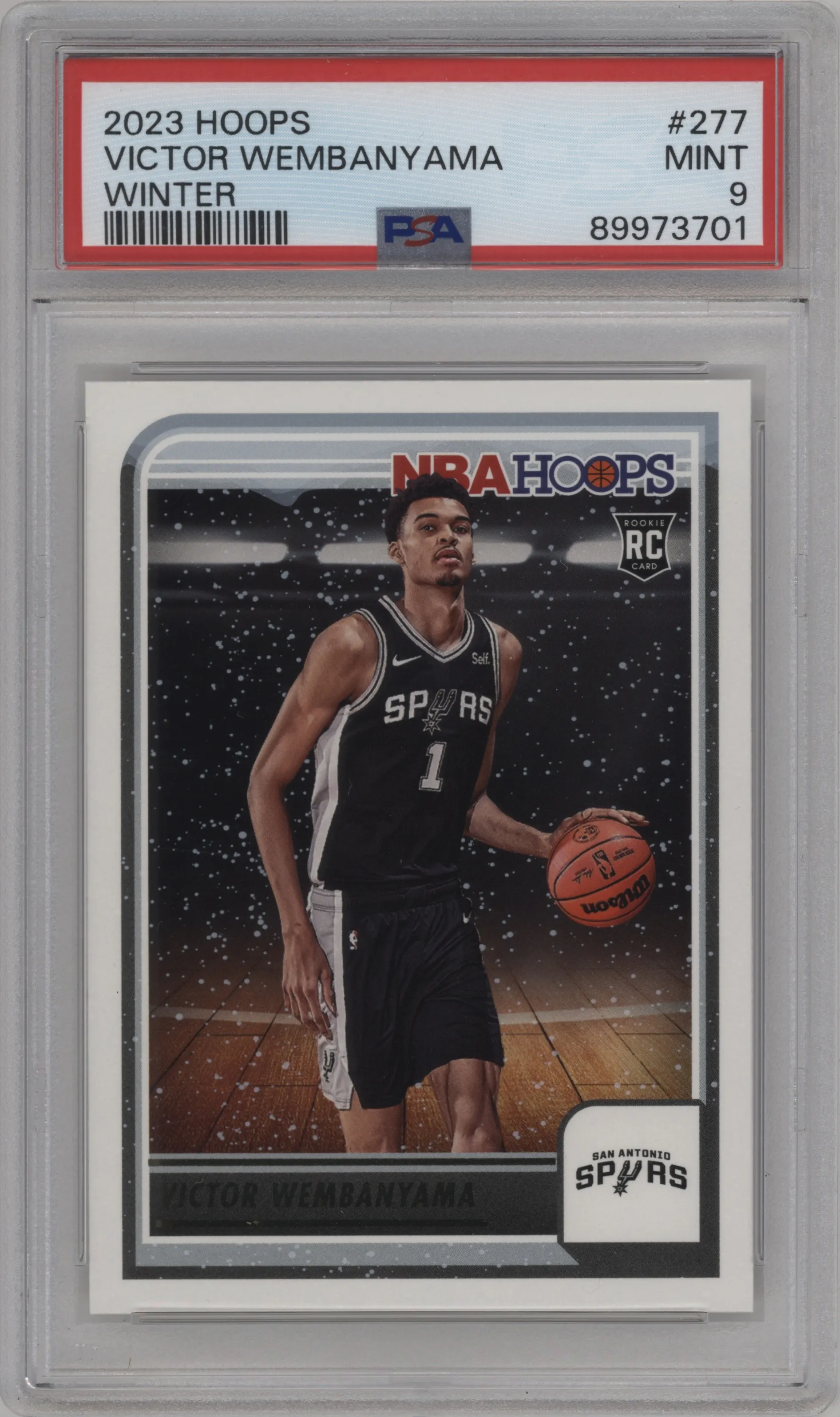 2023 Panini NBA Hoops Victor Wembanyama Winter #277 PSA 9