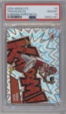 Travis Kelce from the 2024 Panini Absolute set graded by PSA and given an overall grade of 10.