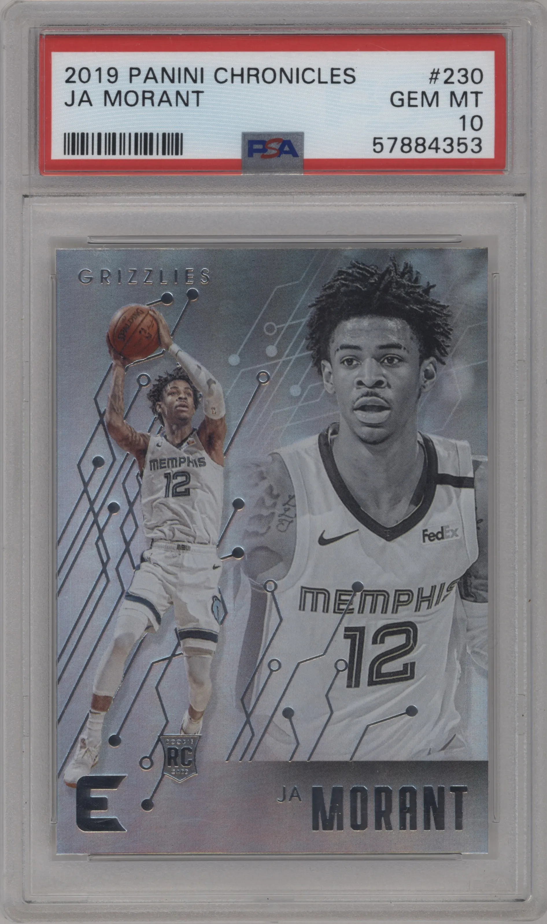 2019 Panini Chronicles Essentials Ja Morant PSA 10
