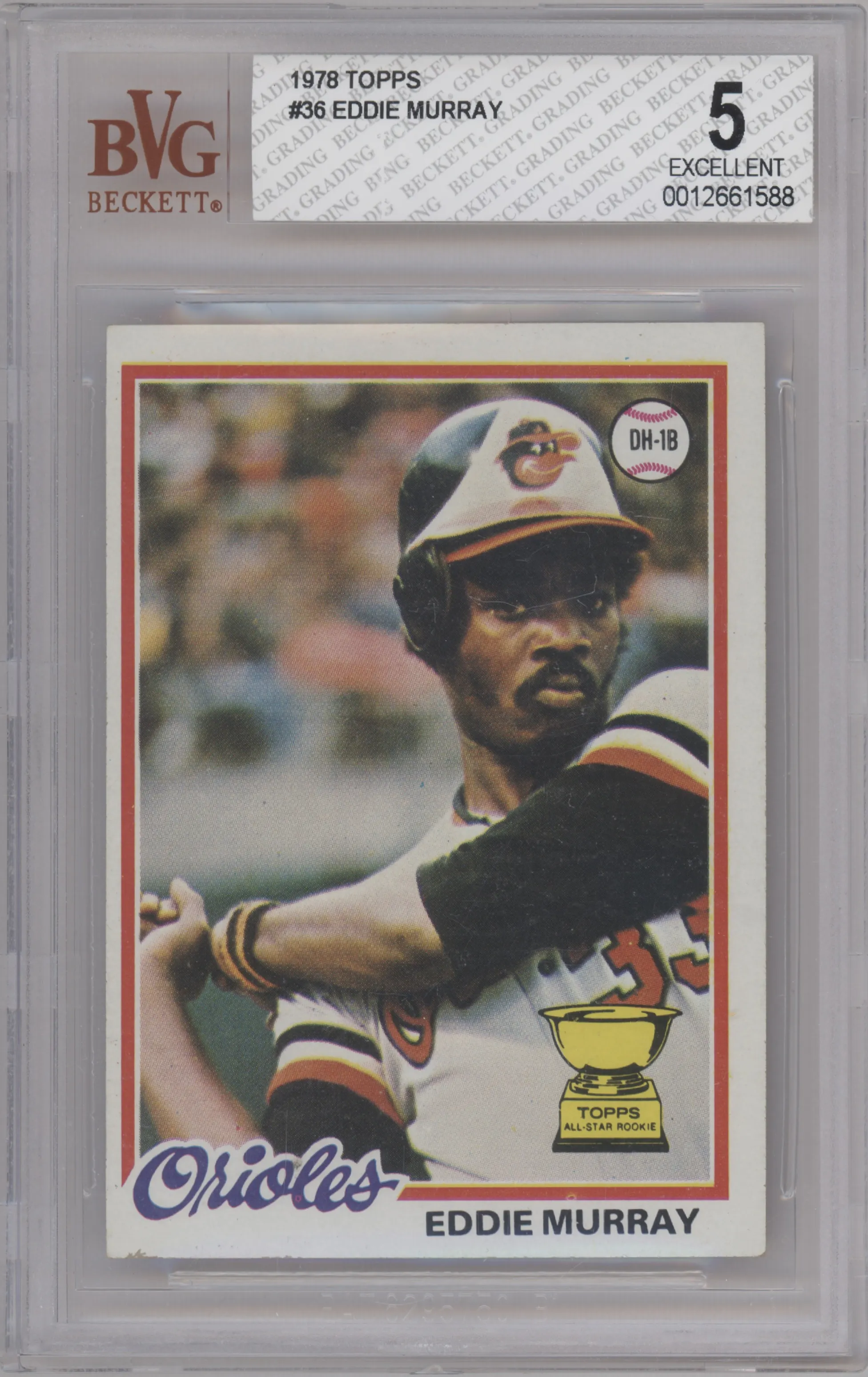 1978 Topps Eddie Murray #36 BGS 5