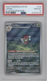Ledian from the 2024 Pokemon SV set graded by PSA and given an overall grade of 10.