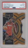 Amen Thompson from the 2023-24 Panini Select  set featuring a Die-Cut Orange parallel graded by PSA and given an overall grade of 10.