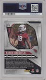 Marvin Harrison Jr. from the 2024 Panini Prizm set featuring a Silver Prizm parallel graded by PSA and given an overall grade of 9.