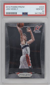 Jan Vesely from the 2012-13 Panini Prizm set graded by PSA and given an overall grade of 10.
