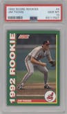 Jim Thome from the  1992 Score Rookies set graded by PSA and given an overall grade of 10.