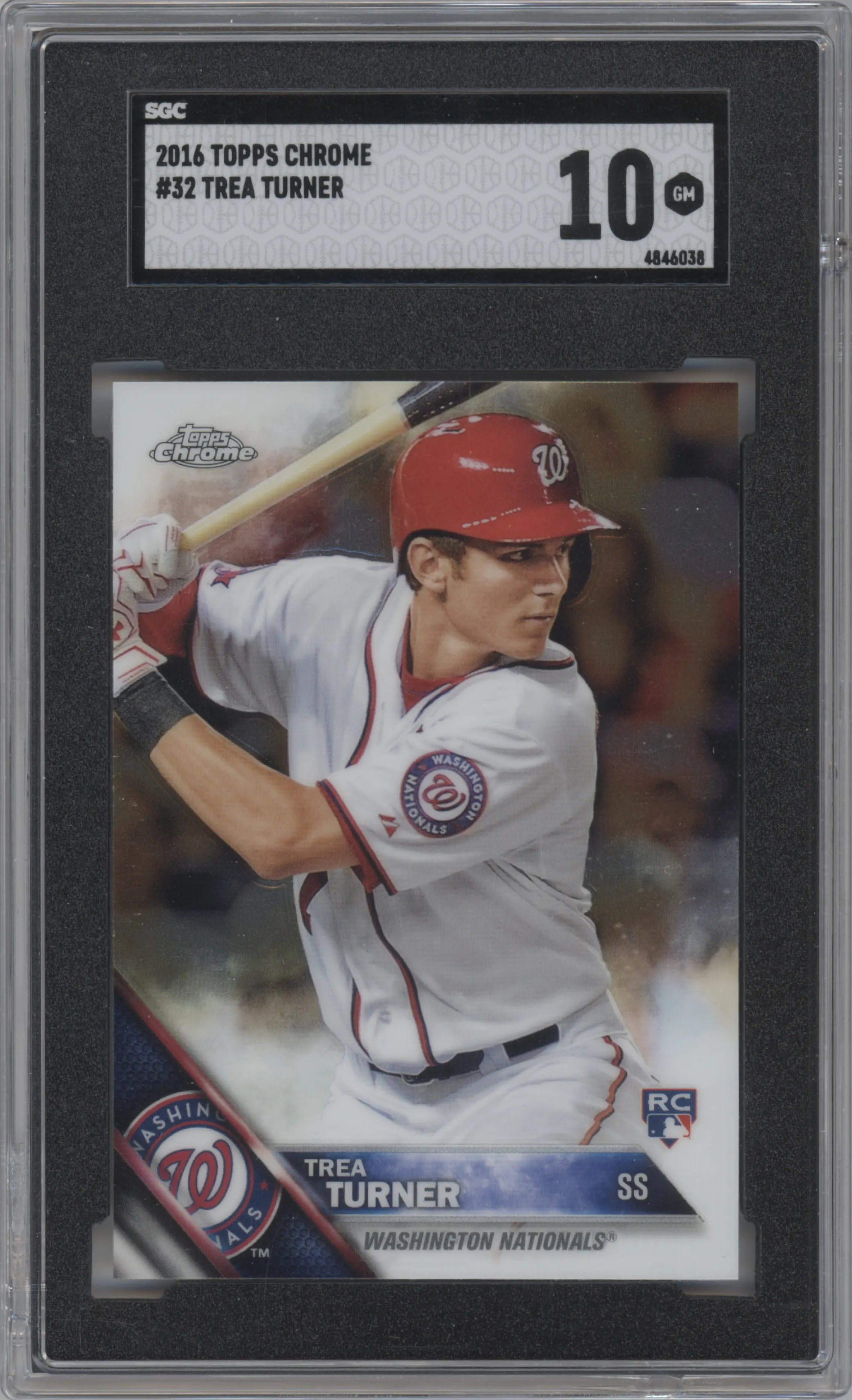 2016 Topps Chrome Trea Turner SGC 10