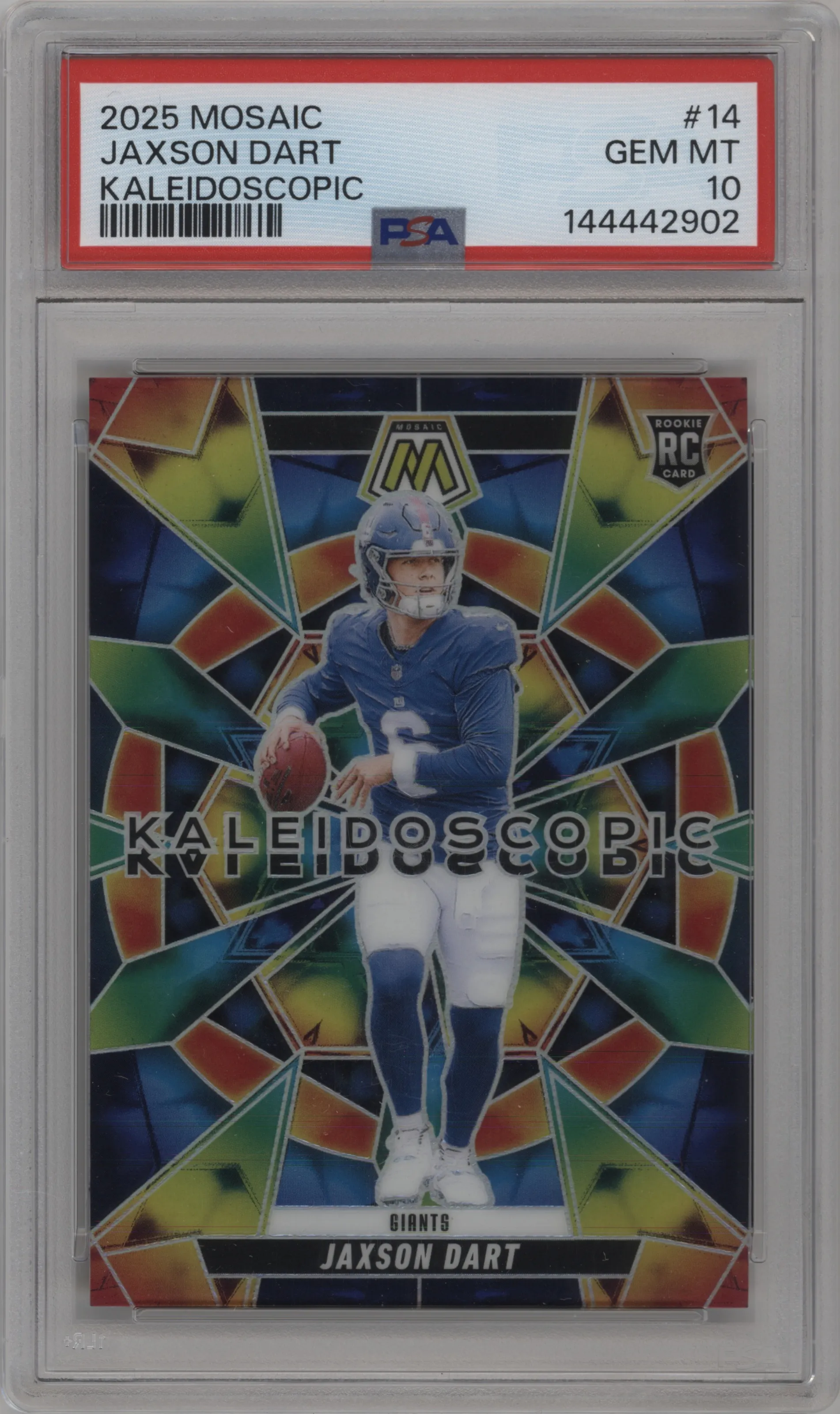 2025 Panini Mosaic Kaleidoscopic Jaxson Dart #14 PSA 10