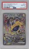 Iron Hands ex from the 2024 Pokemon SV JPN set graded by PSA and given an overall grade of 10.