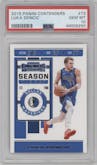 Luka Doncic from the 2019-20 Panini Contenders set graded by PSA and given an overall grade of 10.